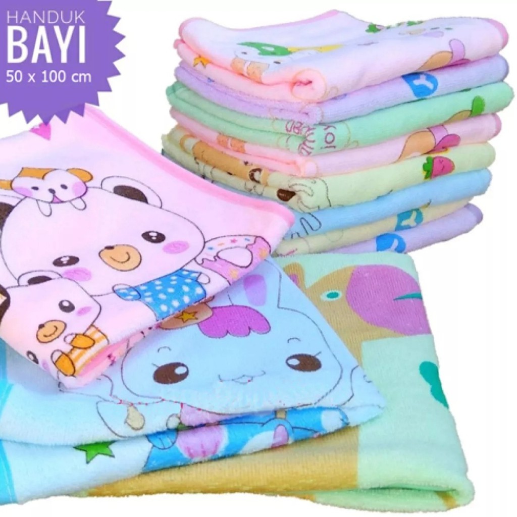 Handuk anak/Perlengkapan mandi/Handuk mandi anak/Bahan Microfiber/ Handuk Bayi 50 x 100cm