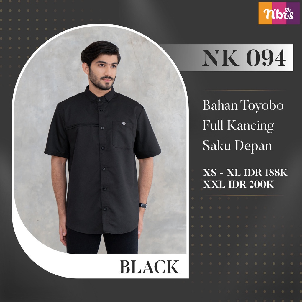 NIBRAS  KEMEJA COWO NK 094 LENGAN PENDEK