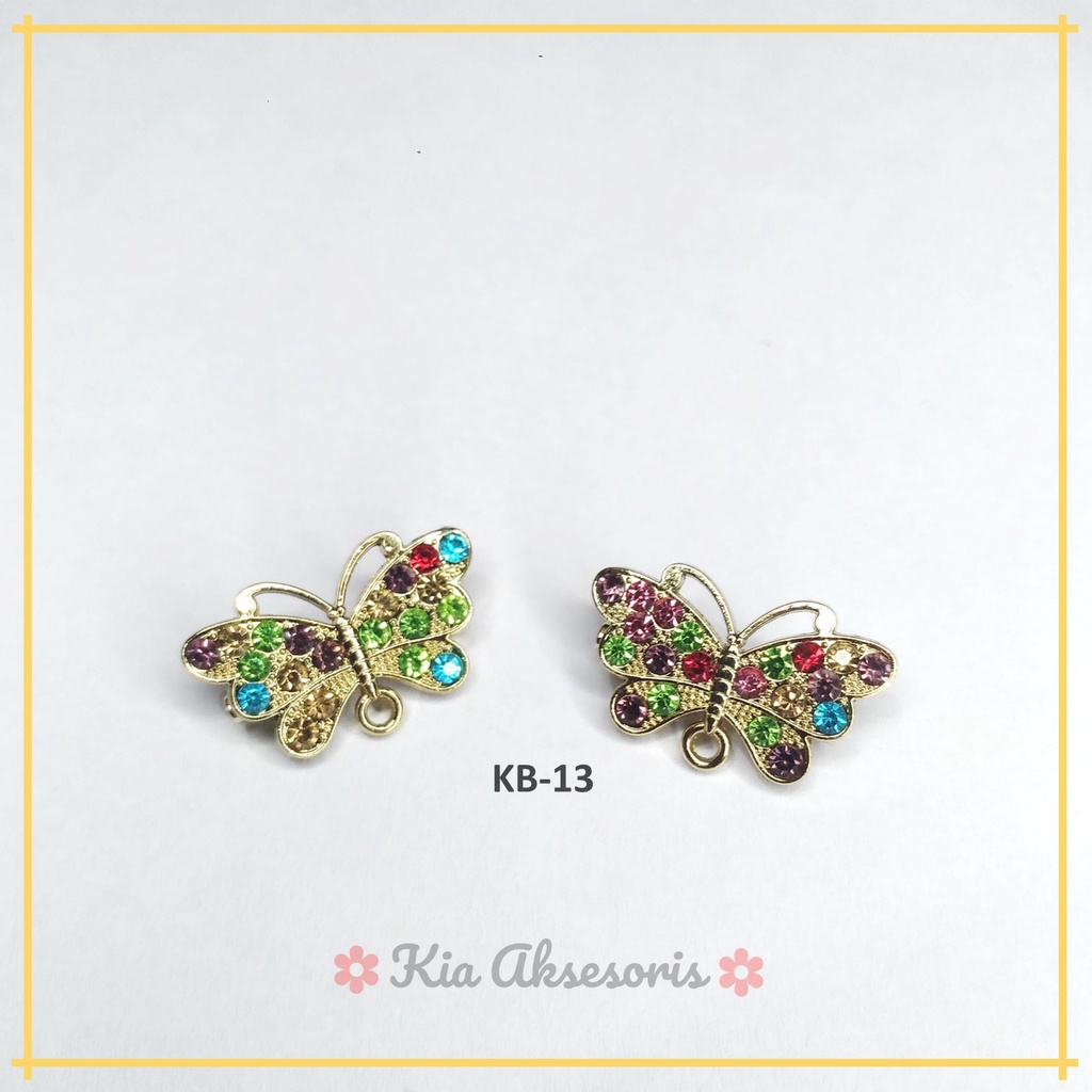 PROMO Kepala Bros Dagu Ring O / Kepala Bros / Bros Dagu Bros Jilbab Bros Hijab Ukuran Besar 2 cm Isi 12 Pcs-2