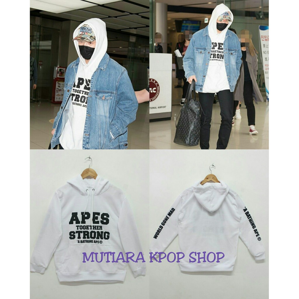 KANG DANIEL BAPE BATHING APES BAPE HOODIE / WANNA ONE / BAJU KPOP / HOODIE KPOP KOREA