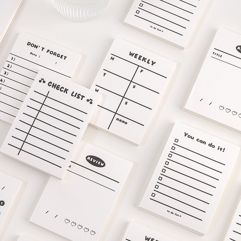 

50 Lembar Memo Pad Kertas Memo Daily Note