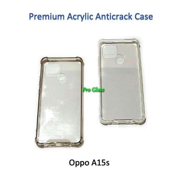 OPPO A15s Anticrack / Anti Crack / ACRYLIC Case Premium Quality