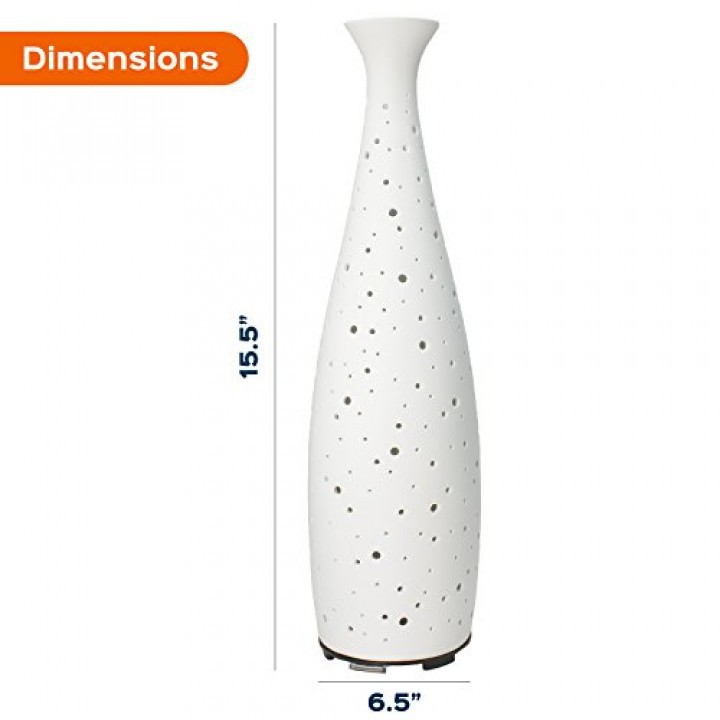 H48 Ceramic Decorative Porcelain Humidifier LED Light 110 ML