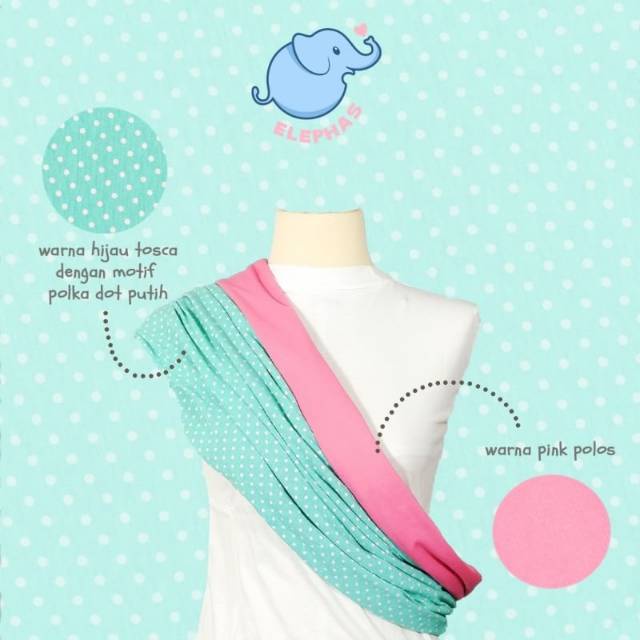 GENDONGAN KAOS ELEPHAS POLKA TOSCA / GEOS