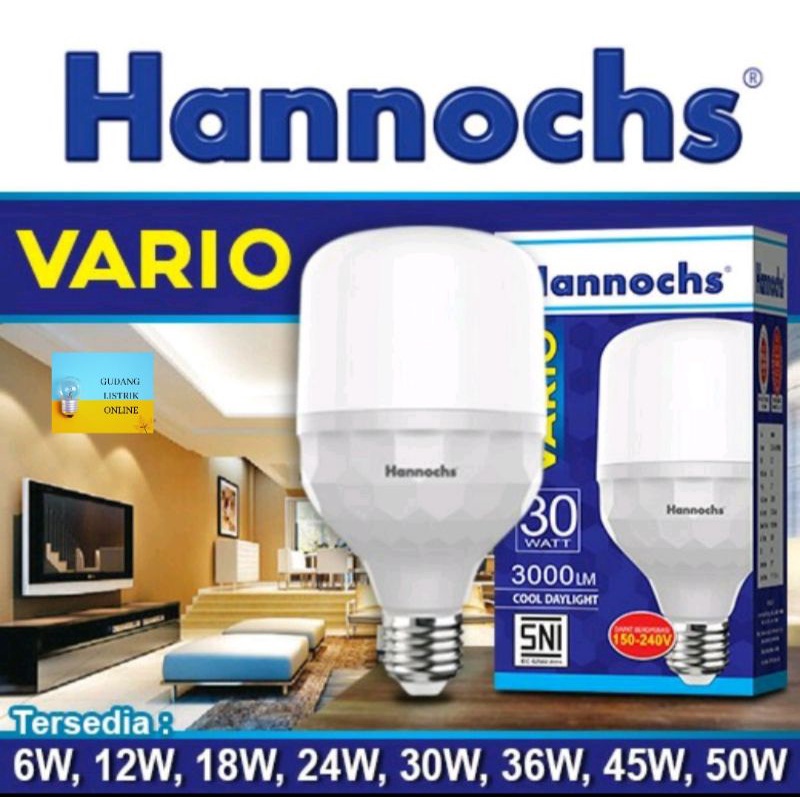 LAMPU LED HANNOCHS VARIO 6 WATT,12 WATT,18WATT,22WATT,30WATT,36WATT,45WATT,50 Watt