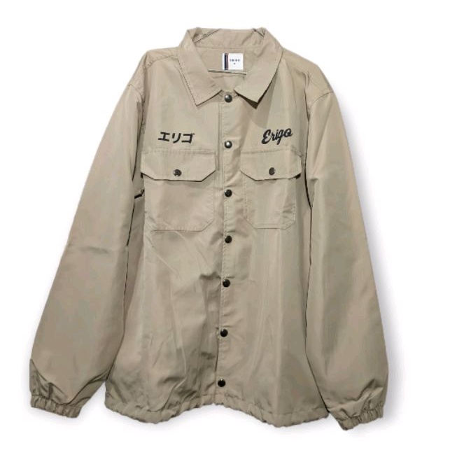 Jaket Erigo coach secondhand size m warna cream