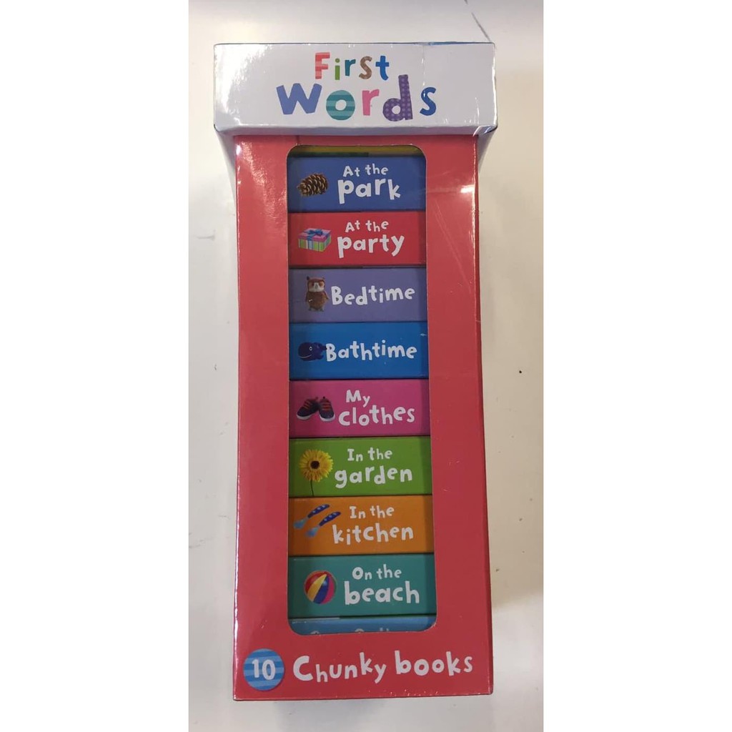 Book Tower First Words. 10 Chunky Board Books.