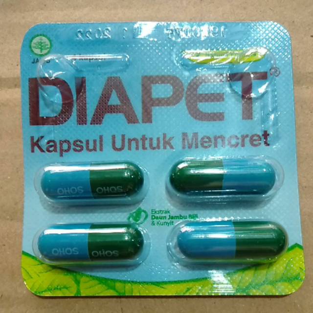 

Diapet kapsul untuk mencret 1 strip 4 pcs