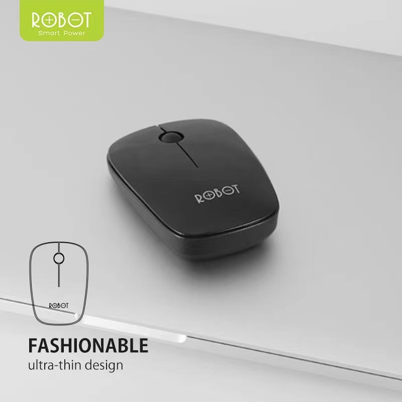 Mouse Robot M220 Fashionable Wireless 2.4G Optical 1600DPI USB Original - Garansi 1 tahun