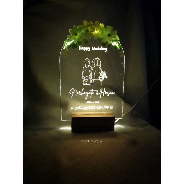 Acrylic Led |Gift |Lampu Tidur