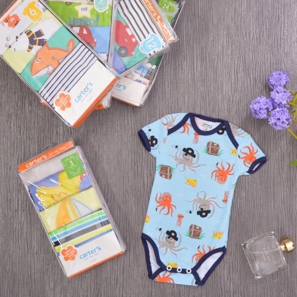 Carter Jumper Bayi Laki Laki Lengan Pendek isi 5 Pcs P019