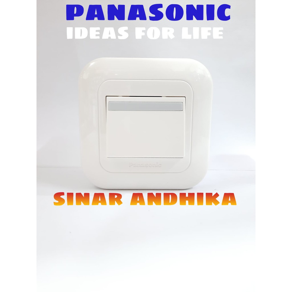 SAKLAR ENGKEL LEBAR HOTEL PUTIH OUTBOW PANASONIC WEJ 78029+WEJ 5542+WEJ 6911W