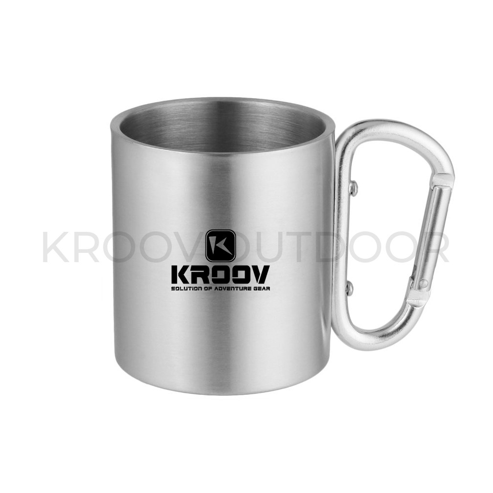 Gelas Mug Outdoor STAINLESS STEEL bahan Tebal