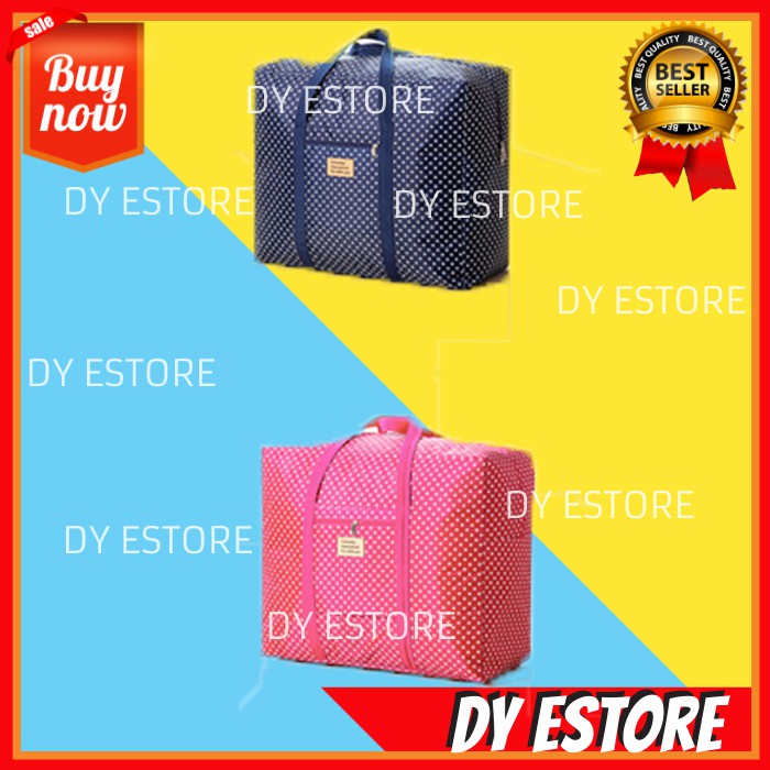 E291 tas Travel Bag POLKA Tas besar Tas wanita Tas pakaian Tas baju tempat baju tas traveling cewek
