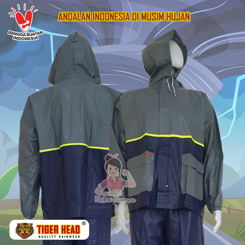 Jas hujan Stelan BIG TOP Tiger Head 68208 PRODUK ORIGINAL Mantel Raincoat Tebal