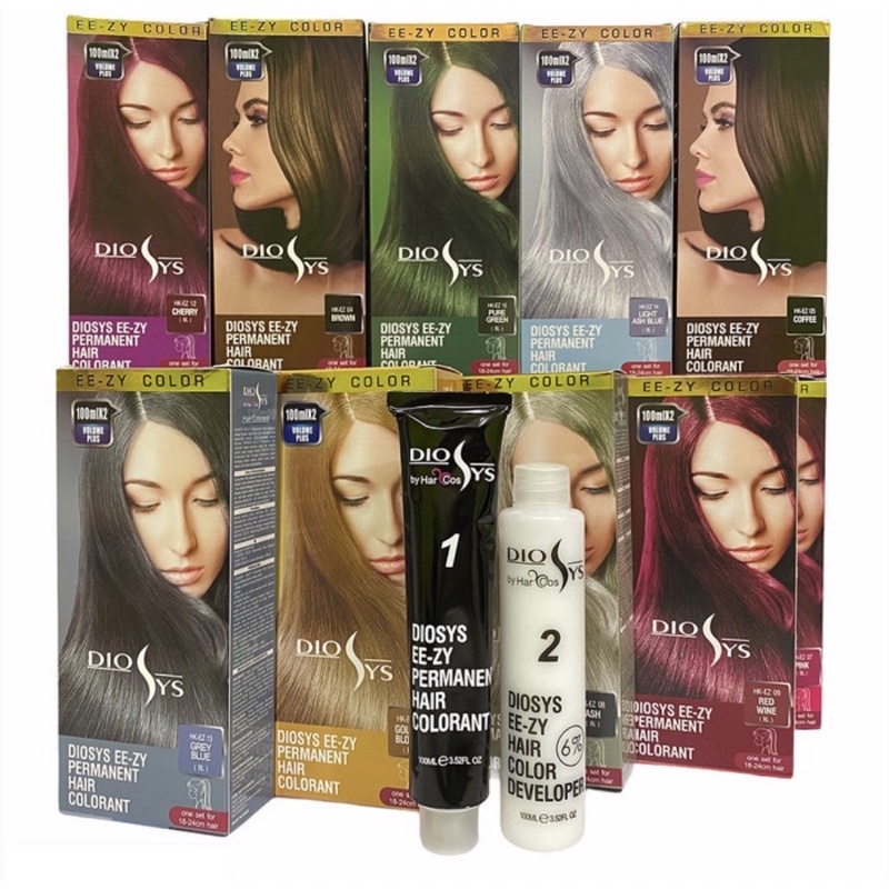 DIOSYS EE-ZY PERMANENT HAIR COLORANT 100ML