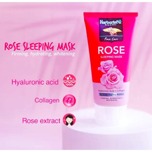 Herborist Rose Series Sleeping Mask Rose 80gr