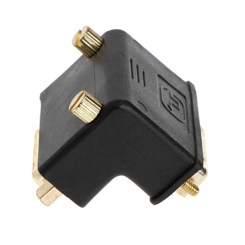 Btsg 90derajat Siku Kanan Dvi24+5D DVI-I Digital Dual Link Male To Female Extension Adapter Untuk HDTV LCD Monitor