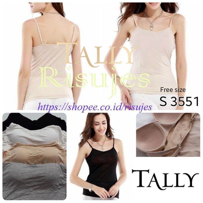 Tank Top Baju Wanita / Baju Singlet Bra BH Model 3550 , 3551 , 2005 , 2015 Asli Tally