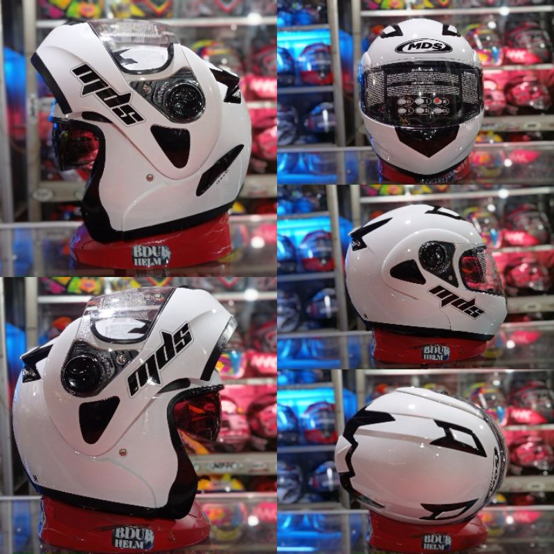 HELM INK-KYT-MDS PRO RIDER MODULAR SERIES 100% ORIGINAL-Modular MDS putih