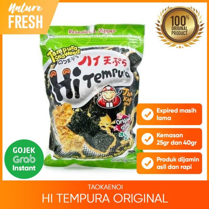 

PROMO Tao Kae Noi Hi Tempura Seaweed Original - Snack Tempura Original MURAH