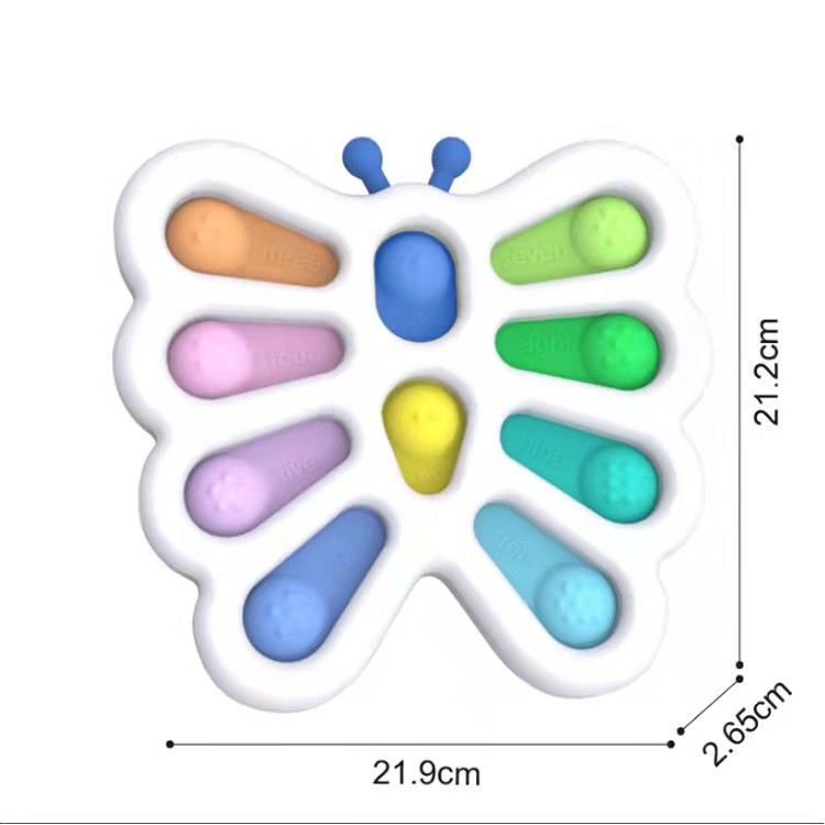 Ready pop it Bright Crown Mainan Fidget Push Pop It Bubble Stress Relief Kids Pop It Mainan Kekinian-7