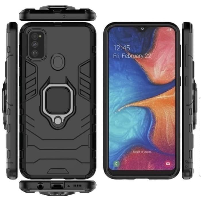 SAMSUNG M30S/A20S/A10S CASE HARDCASE ARMOR PHANTER + RING 360