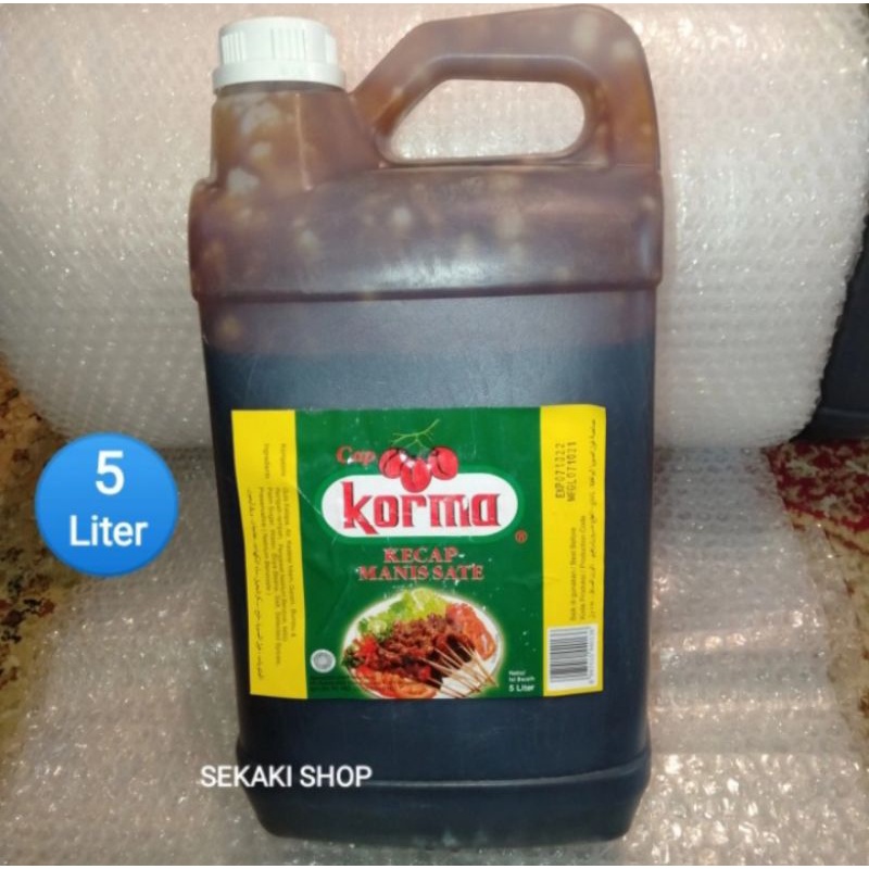

Kecap Manis SATE Cap KORMA JERIGEN 5 LITER