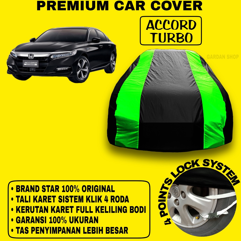 Body Cover ACCORD TURBO Sarung Strip HIJAU Penutup Pelindung Bodi Mobil Accord Turbo PREMIUM