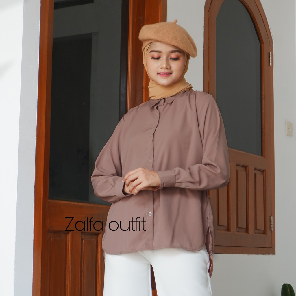 KEMEJA WANITA BASIC by ZALFA