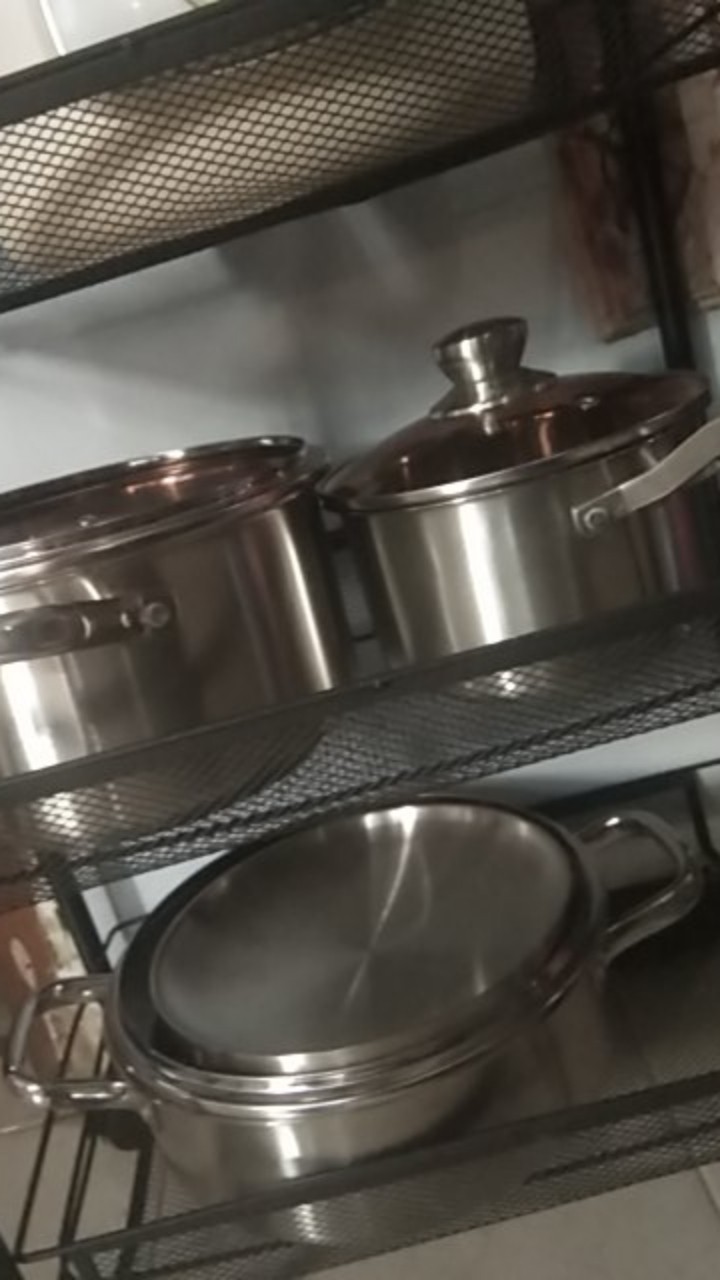 Es Set Panci Stainless Steel Alat Masak 1 Set Isi 3 Set Panci Berbagai Ukuran Panci Serbaguna