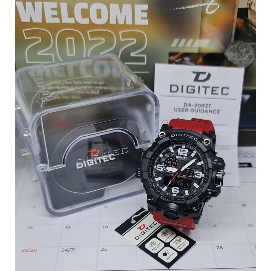 JAM TANGAN PRIA DIGITEC DA 2093T DIGITEC DA-2093T ORIGINAL ANTI AIR