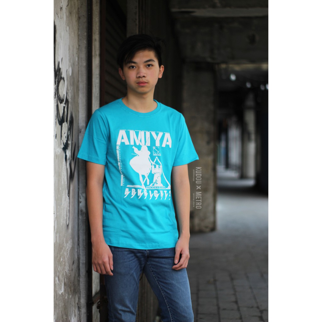 Tshirt Kaos Dalaman Amiya Cosplay Blue Ready stock