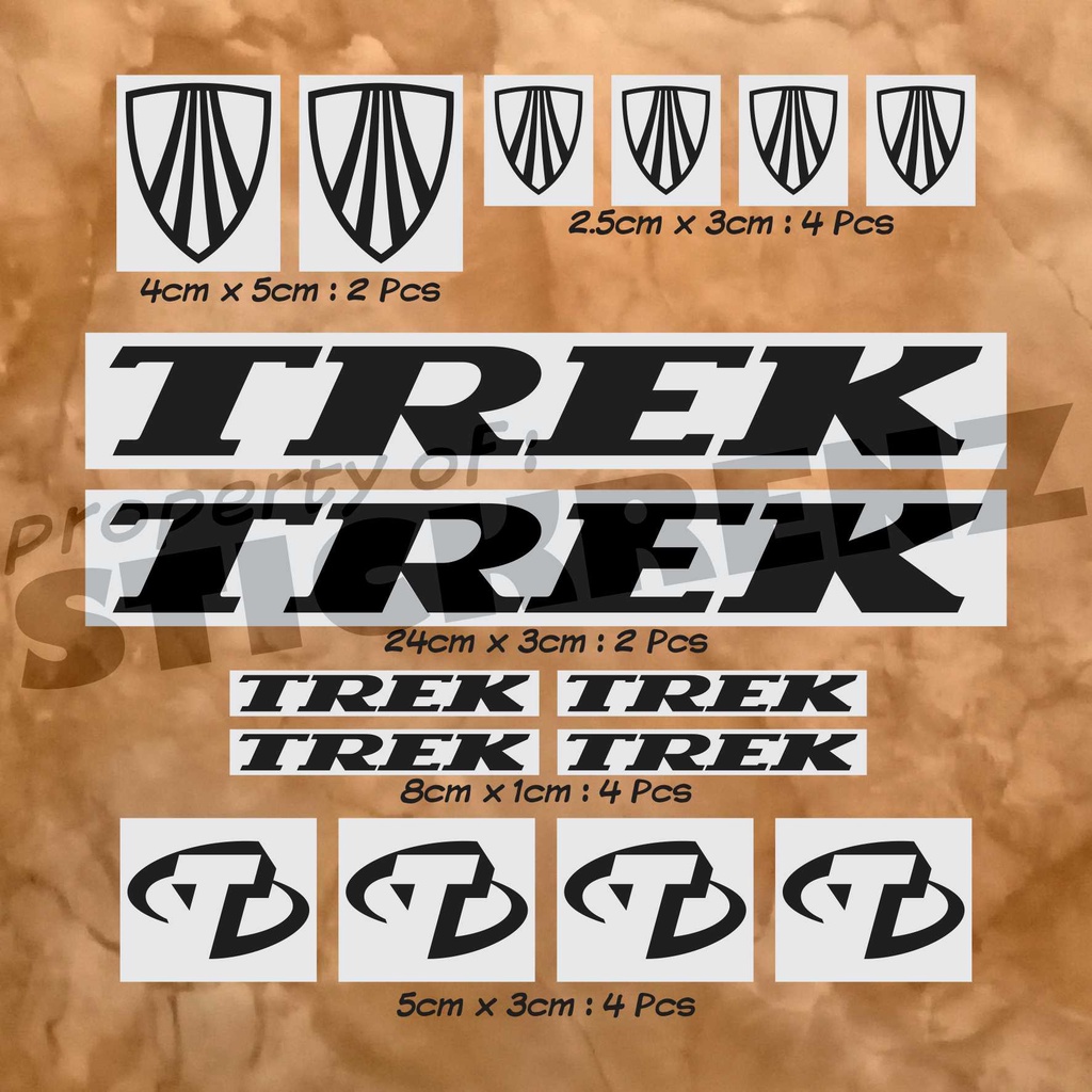 Cutting Sticker Stiker Frame Sepeda Roadbike MTB Trek 03 Custom