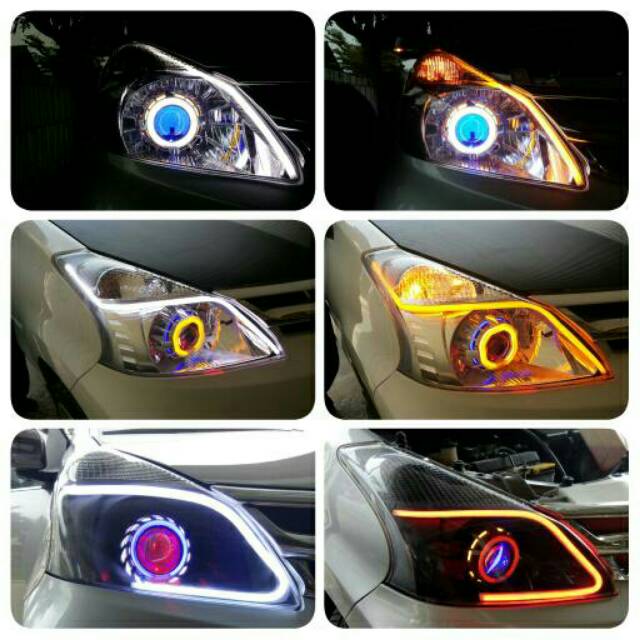 Aksesoris Eksterior Mobil Variasi Modifikasi Lampu Depan Mobil Hid Projie Sporty Elegant Universal Shopee Indonesia