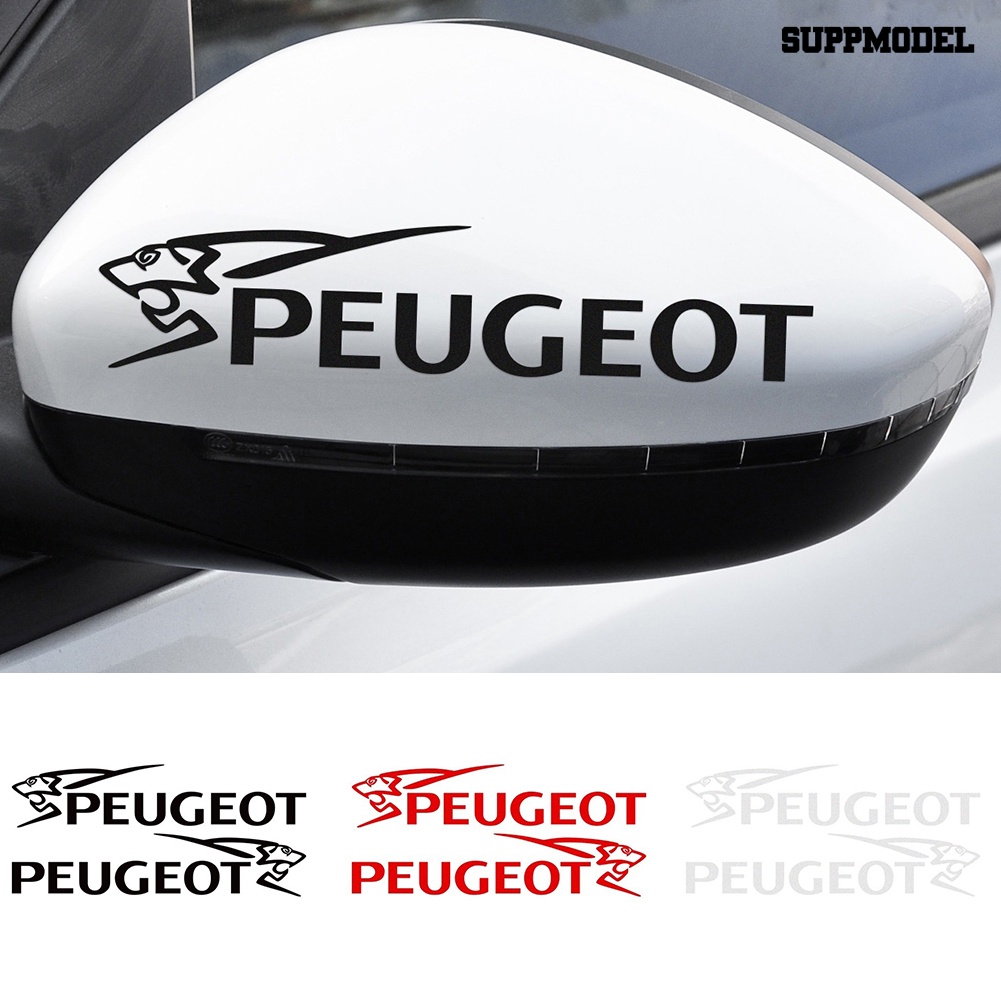 1 Pasang Stiker Kaca Spion Mobil Motif Singa Untuk PEUGEOT