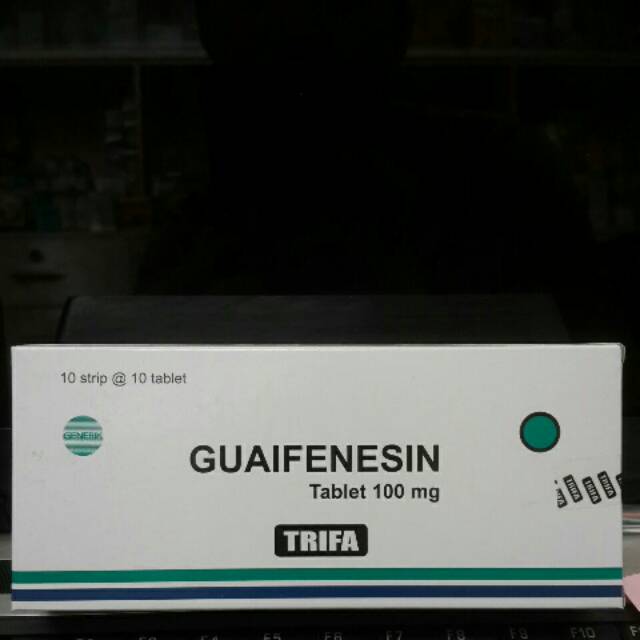 Guaifenesin gg 100mg / Glyceryl Guaiacolate / Box isi 10strip