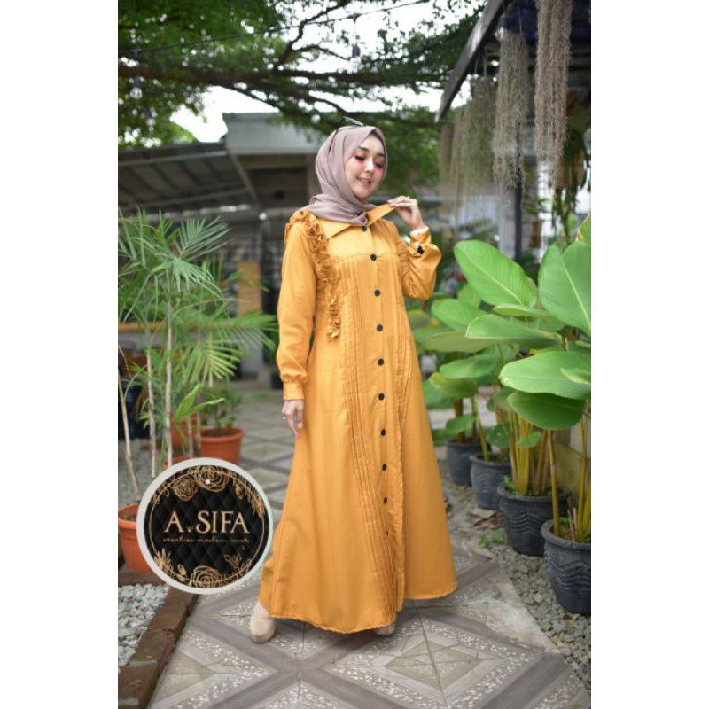 GAMIS ASYIFA MOZA3 //TOYOBO //GAMIS MUSLIM / FASHION MUSLIM