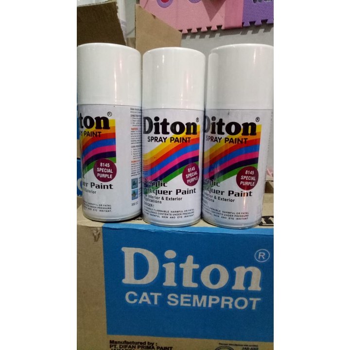 cat semprot pilok pilox diton special purple 8145 300cc unggu metallic metalik 300cc