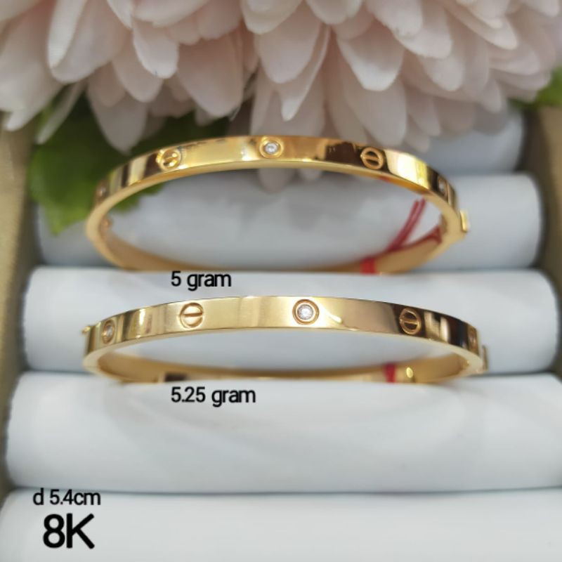 Gelang cartier kadar 375