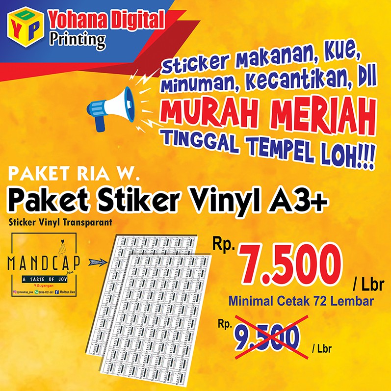 

YOHANA STICKER - STICKER PAKET RIA WIJAYANTI