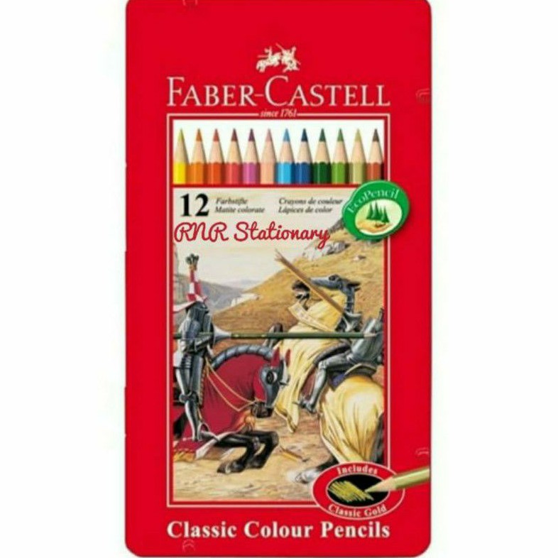 

Faber-Castell Pensil Warna 12 panjang Classic tin case/ pensil warna faber castell 12 classic kemasan kaleng promo / Pensil warna Classic 12 panjang Faber Castell kemasan kaleng promo / Pensil warna Faber Castell tin case 12