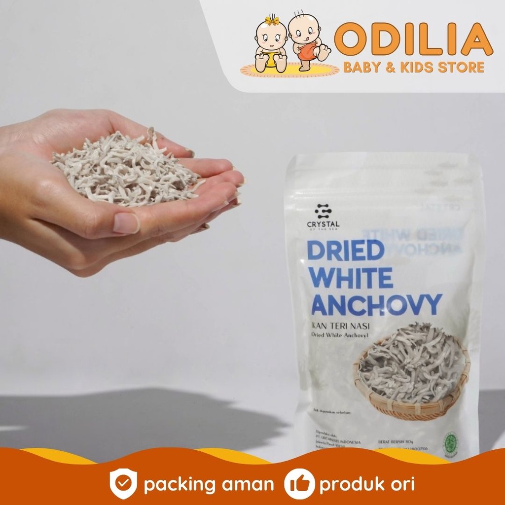 

Crystal of the Sea Dried White Anchovy 80 gr - Pouch