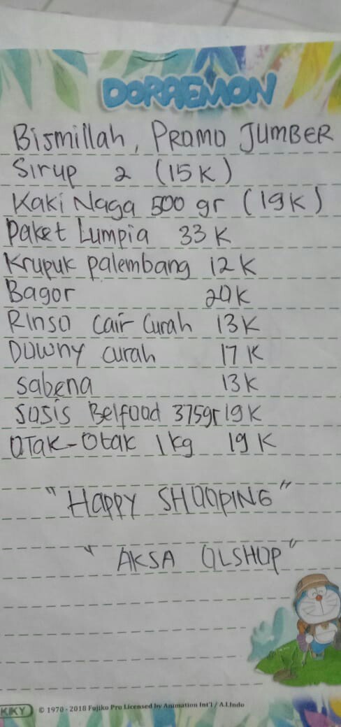 Payung Anak Kuping Motif Lucu