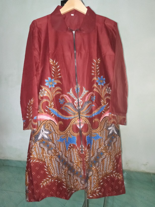 Atasan Batik Dolby Dolbi Dobby Doby Tenun Sutra Tulis Halus Katun Atbm Baron ,sarombit Atasan