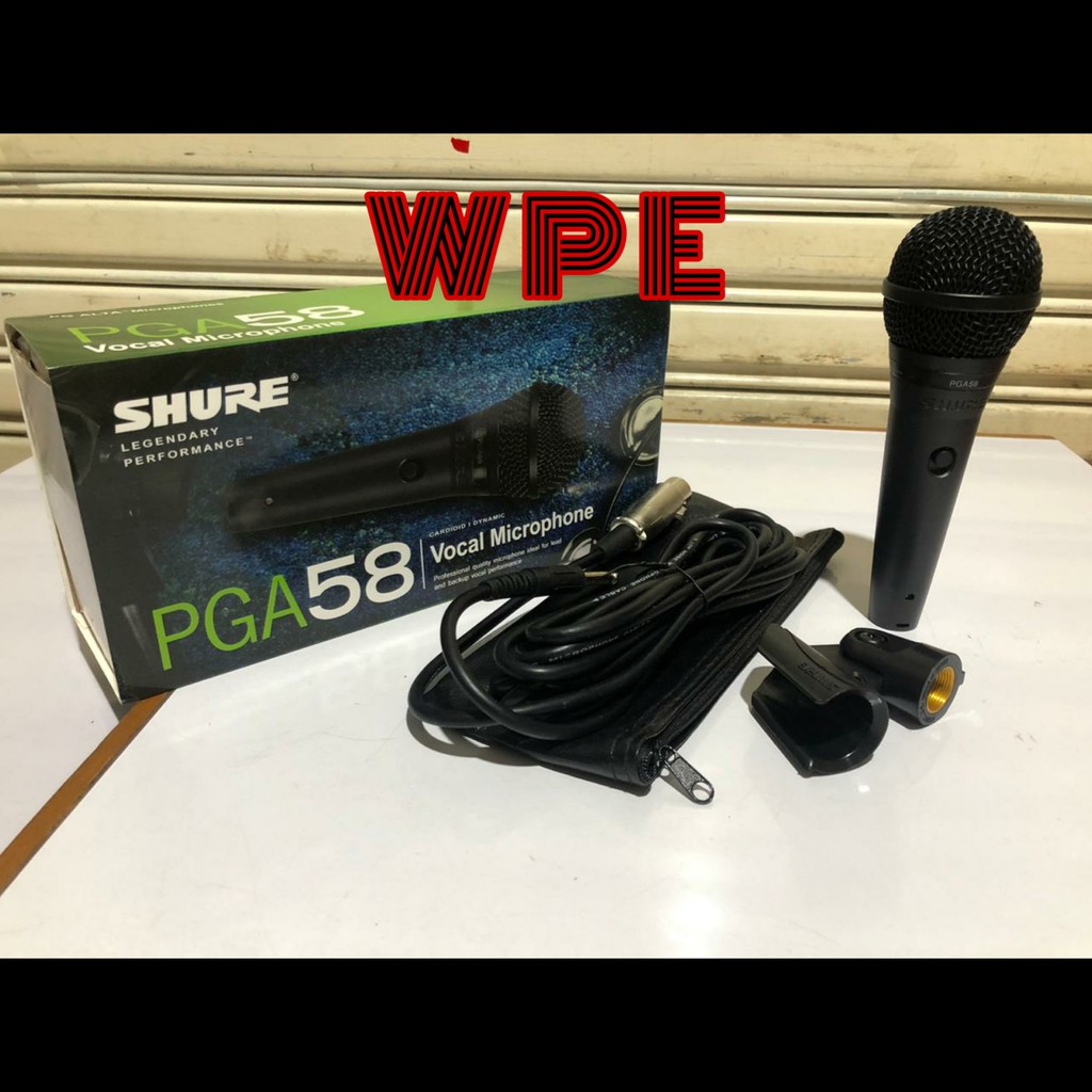 Mic Kabel Shure PGA 58 Microphone PGA58