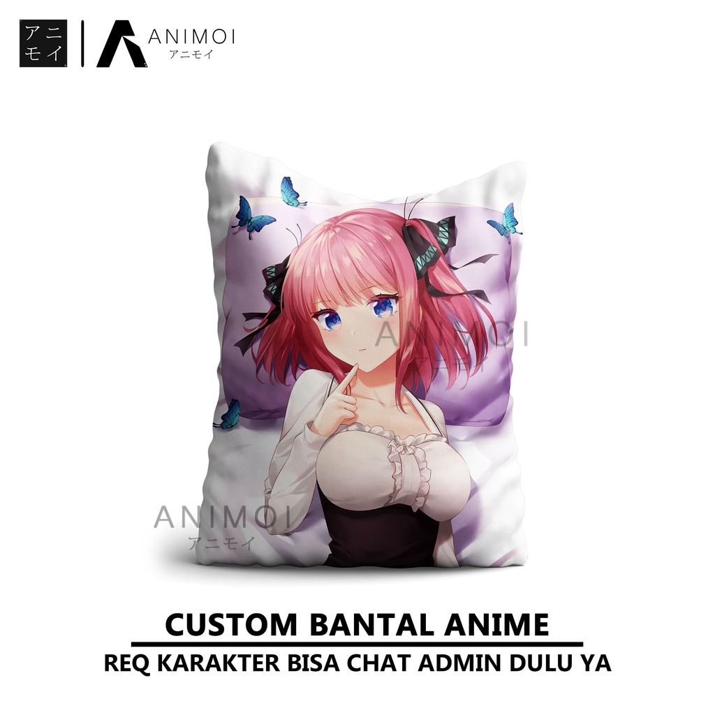 Sarung Bantal Anime Custom [65x45cm] || Gambar Boleh Request Dakimakura Bantal Panjang