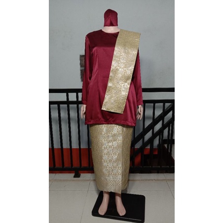 Jasa Jahit Set Baju Kurung Selendang