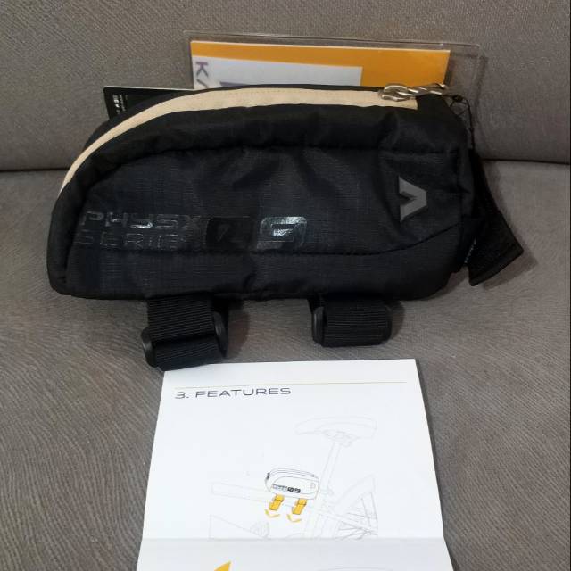 Kalibre Physx 09 Hitam Tas Sepeda di Frame Top Tube Bag dan Seatpost 920689000
