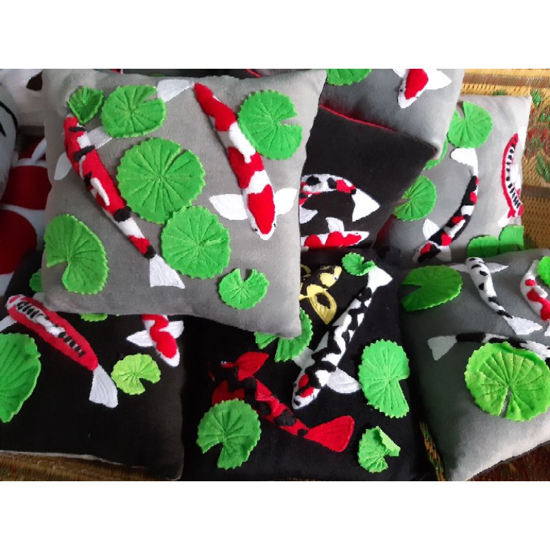 Bantal hias koi 3D/bantal koi